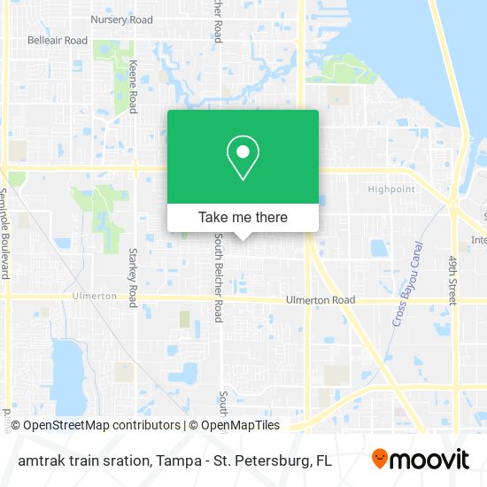 Mapa de amtrak train sration