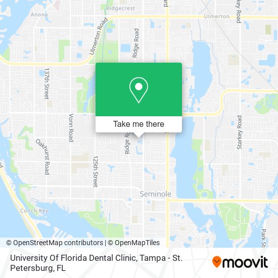 University Of Florida Dental Clinic map