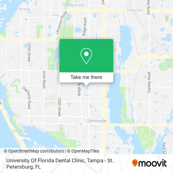 University Of Florida Dental Clinic map