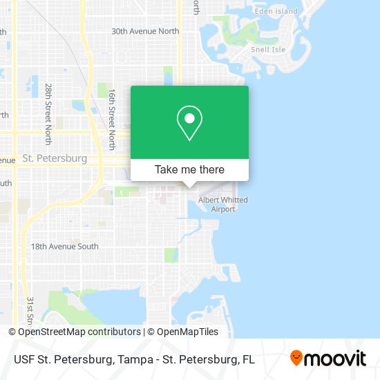 USF St. Petersburg map