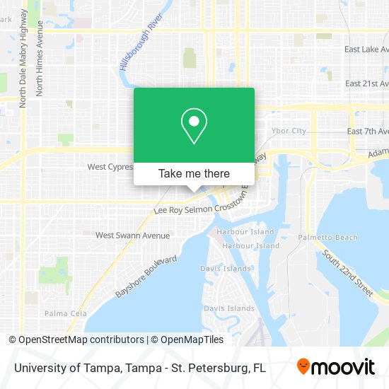 University of Tampa map