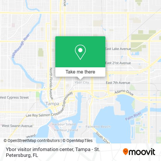 Mapa de Ybor visitor imfomation center