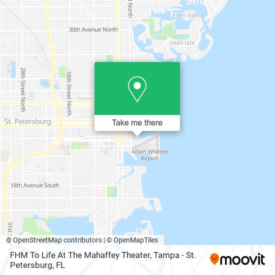 FHM To Life At The Mahaffey Theater map