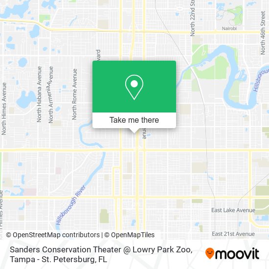 Sanders Conservation Theater @ Lowry Park Zoo map