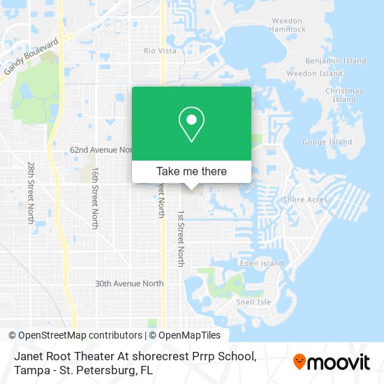Janet Root Theater At shorecrest Prrp School map