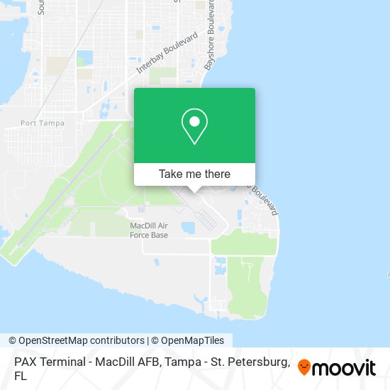 Mapa de PAX Terminal - MacDill AFB