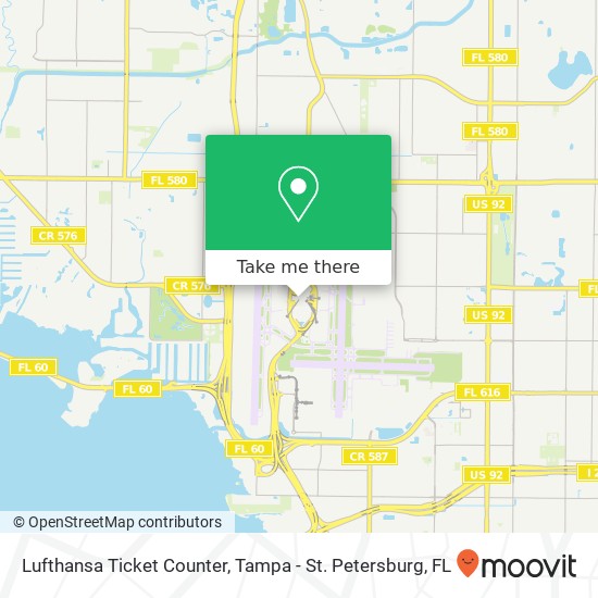 Mapa de Lufthansa Ticket Counter