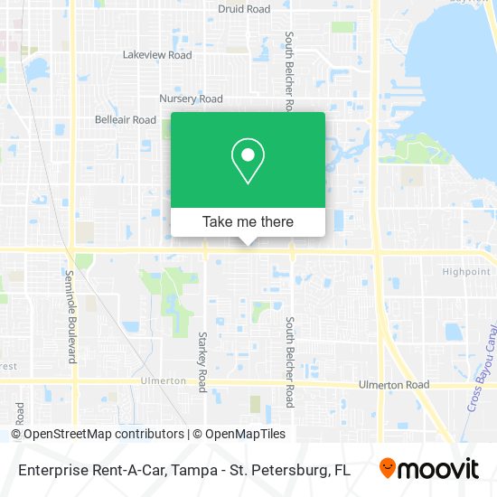 Enterprise Rent-A-Car map