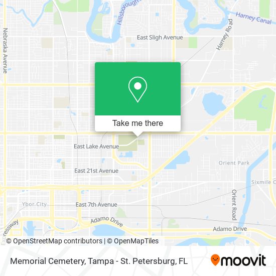 Mapa de Memorial Cemetery