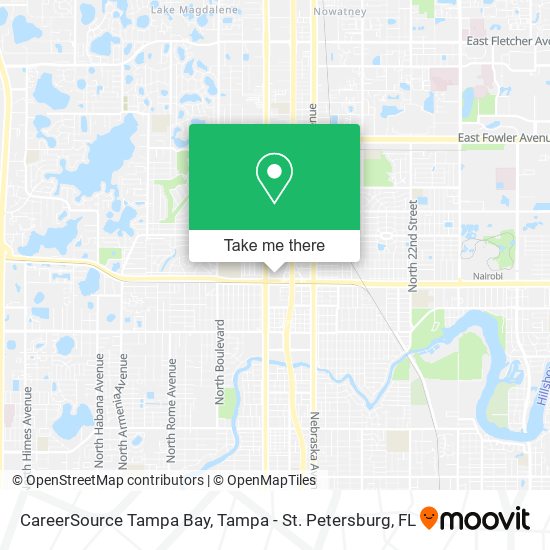 Mapa de CareerSource Tampa Bay