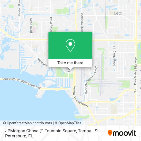 JPMorgan Chase @ Fountain Square map