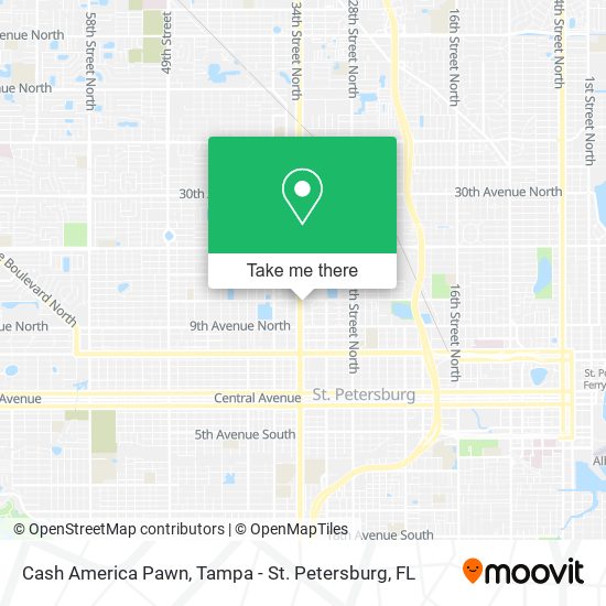 Cash America Pawn map