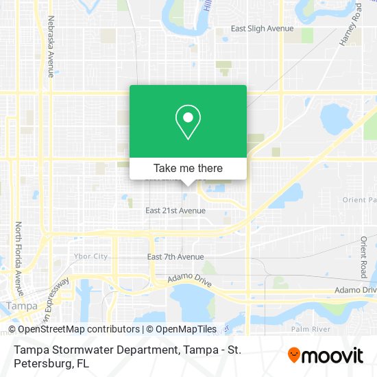 Tampa Stormwater Department map