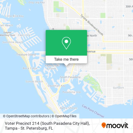 Mapa de Voter Precinct 214 (South Pasadena City Hall)