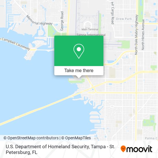 U.S. Department of Homeland Security map