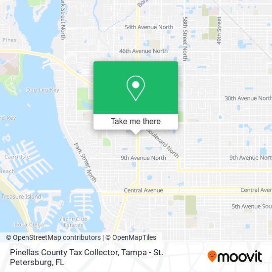 Pinellas County Tax Collector map