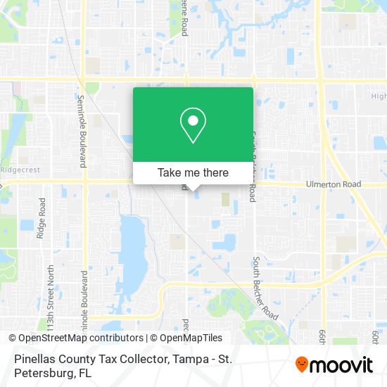 Pinellas County Tax Collector map