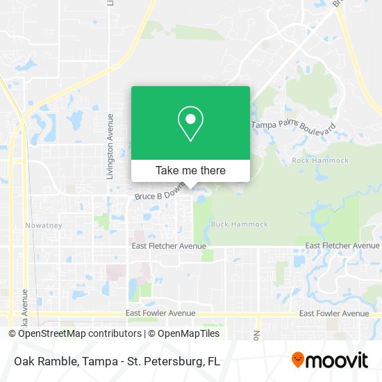 Oak Ramble map