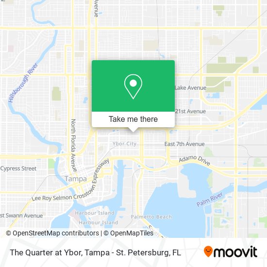 The Quarter at Ybor map