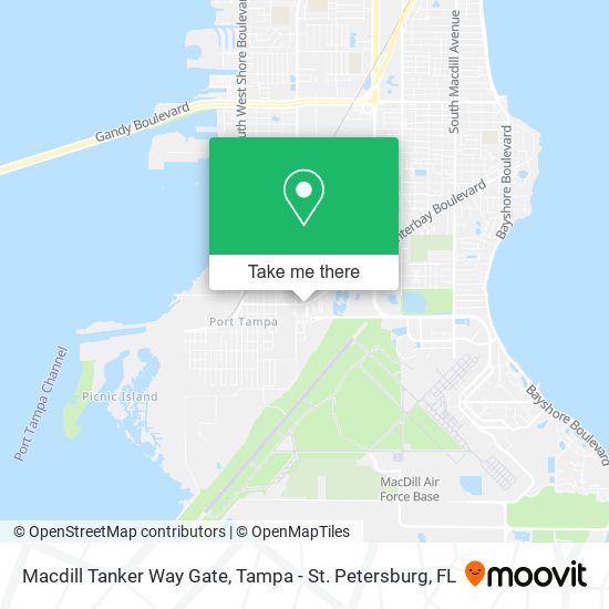 Mapa de Macdill Tanker Way Gate