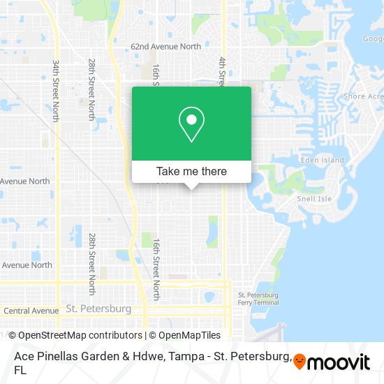 Mapa de Ace Pinellas Garden & Hdwe