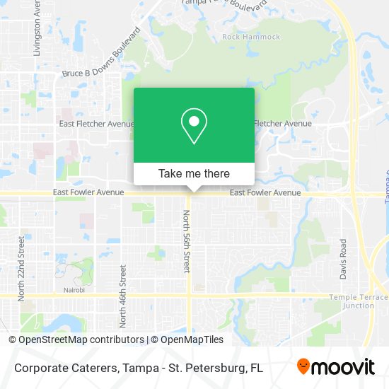 Corporate Caterers map
