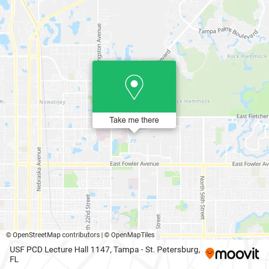 USF PCD Lecture Hall 1147 map