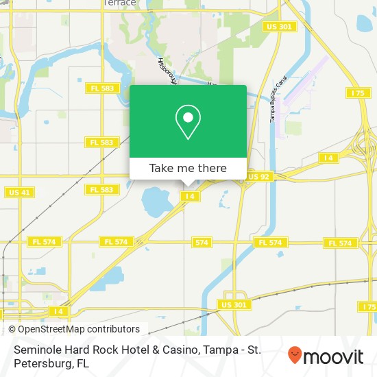 Seminole Hard Rock Hotel & Casino map