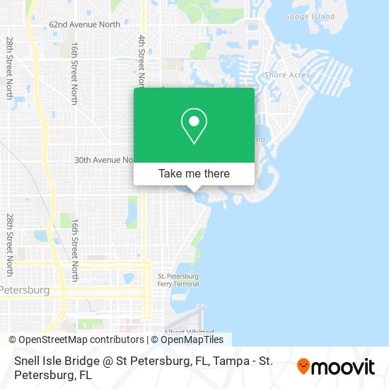 Mapa de Snell Isle Bridge @ St Petersburg, FL