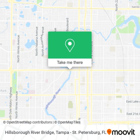 Hillsborough River Bridge map