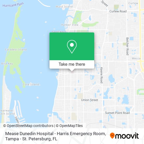 Mease Dunedin Hospital - Harris Emergency Room map