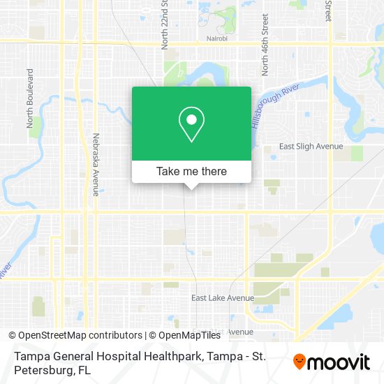 Tampa General Hospital Healthpark map