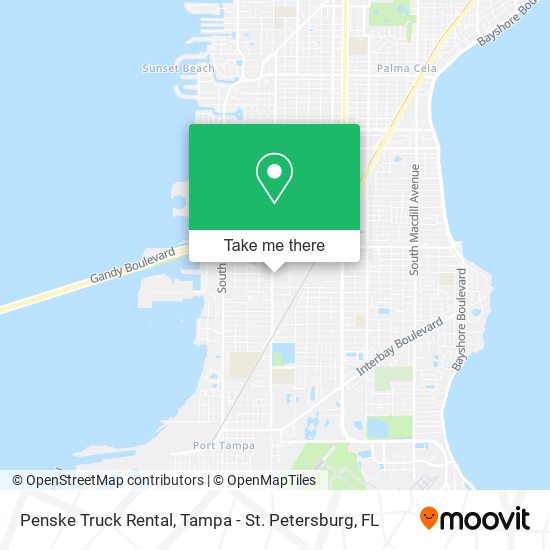 Mapa de Penske Truck Rental