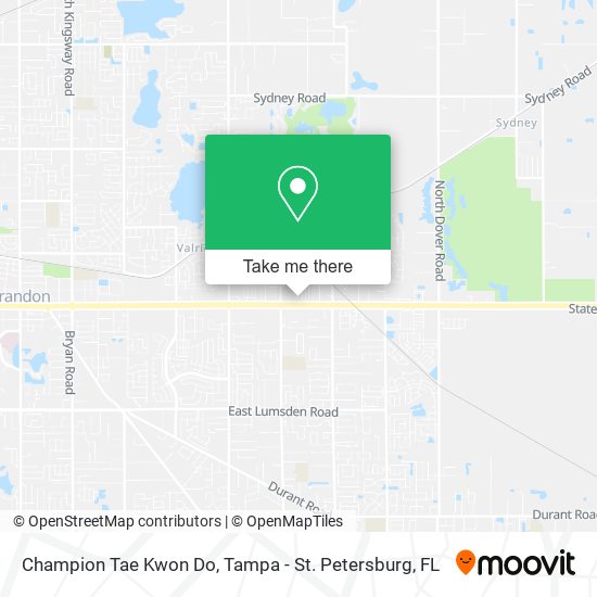 Champion Tae Kwon Do map