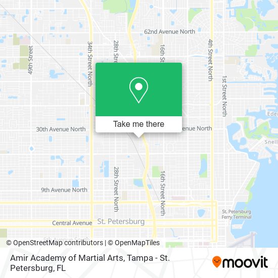 Amir Academy of Martial Arts map