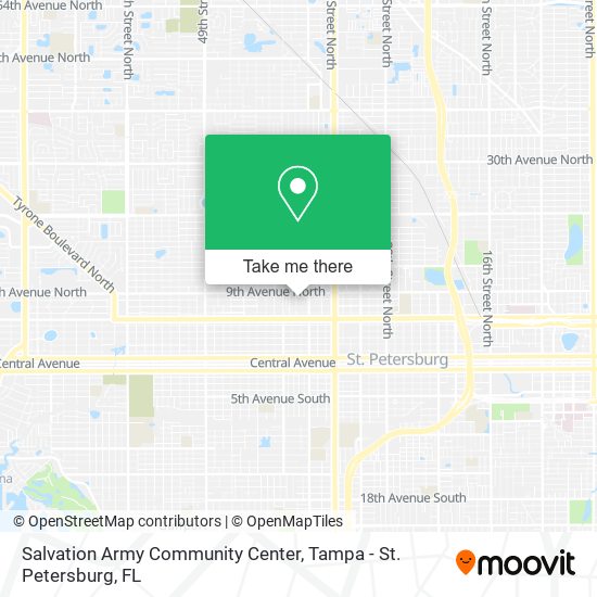 Salvation Army Community Center map