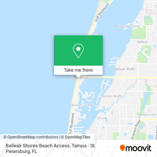 Mapa de Belleair Shores Beach Access