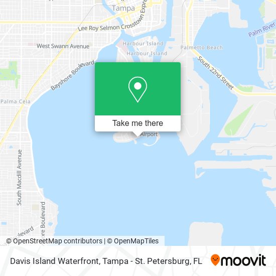 Mapa de Davis Island Waterfront