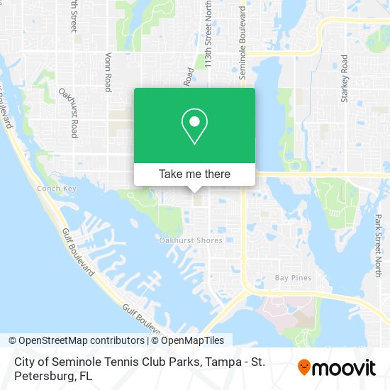 Mapa de City of Seminole Tennis Club Parks