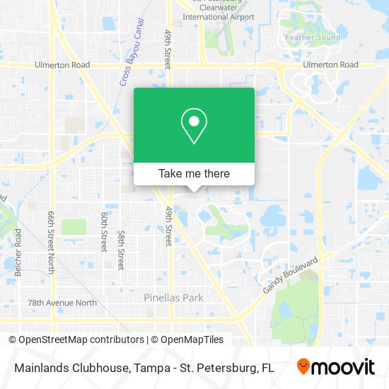 Mapa de Mainlands Clubhouse
