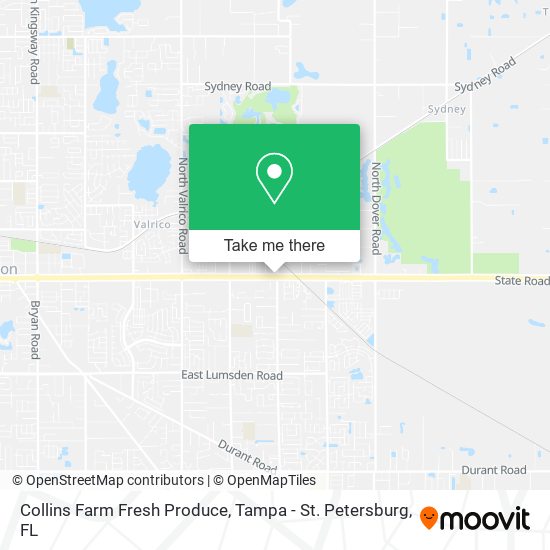 Collins Farm Fresh Produce map