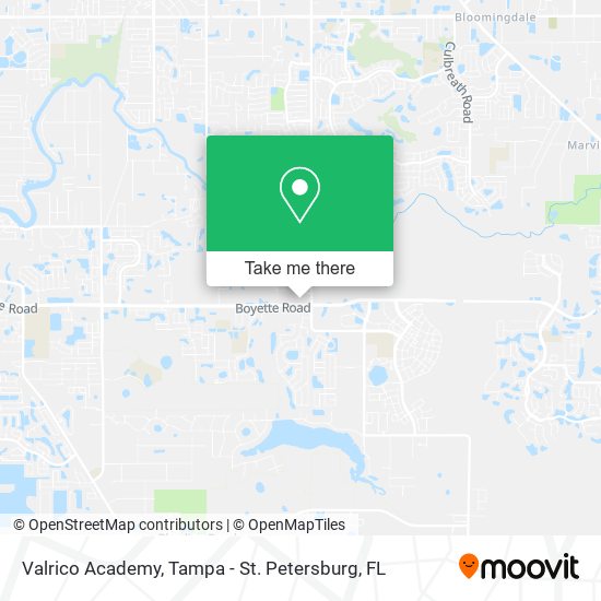 Valrico Academy map