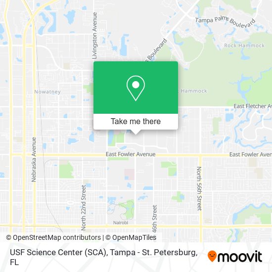 Mapa de USF Science Center (SCA)