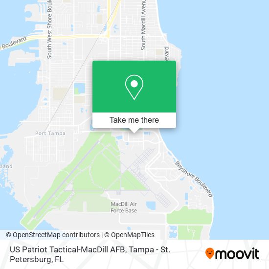 Mapa de US Patriot Tactical-MacDill AFB