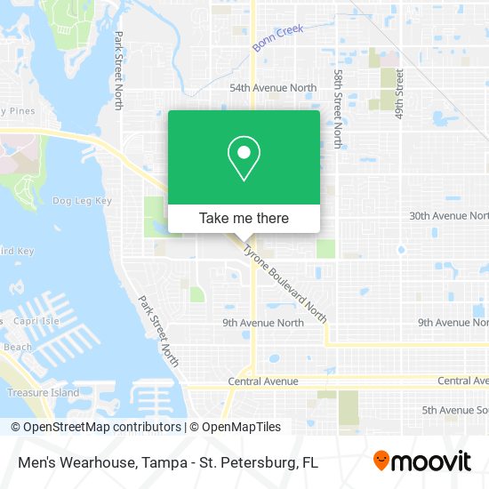 Men's Wearhouse map