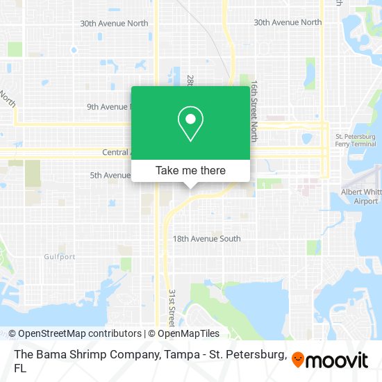 The Bama Shrimp Company map