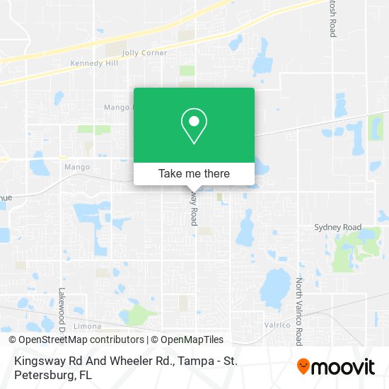 Mapa de Kingsway Rd And Wheeler Rd.
