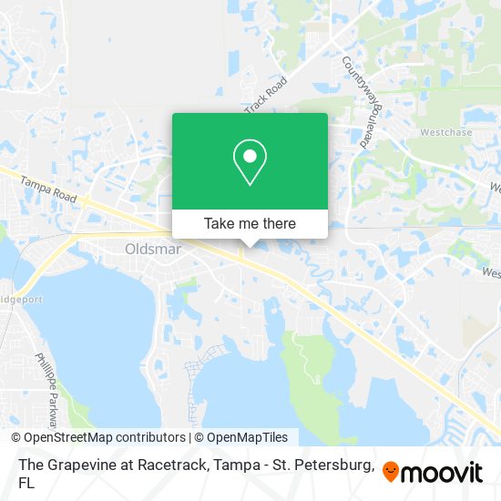 The Grapevine at Racetrack map