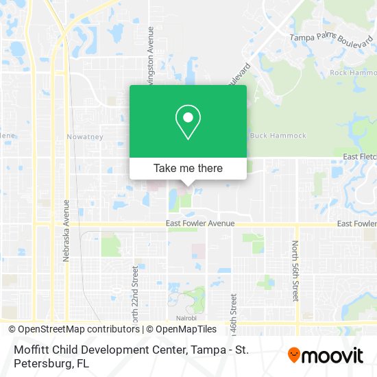 Moffitt Child Development Center map