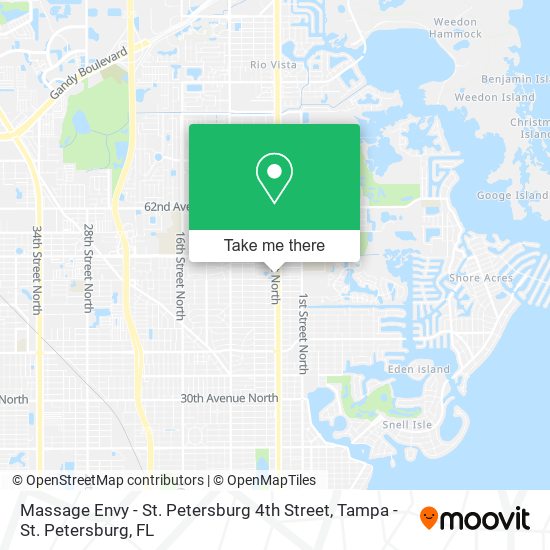 Massage Envy - St. Petersburg 4th Street map